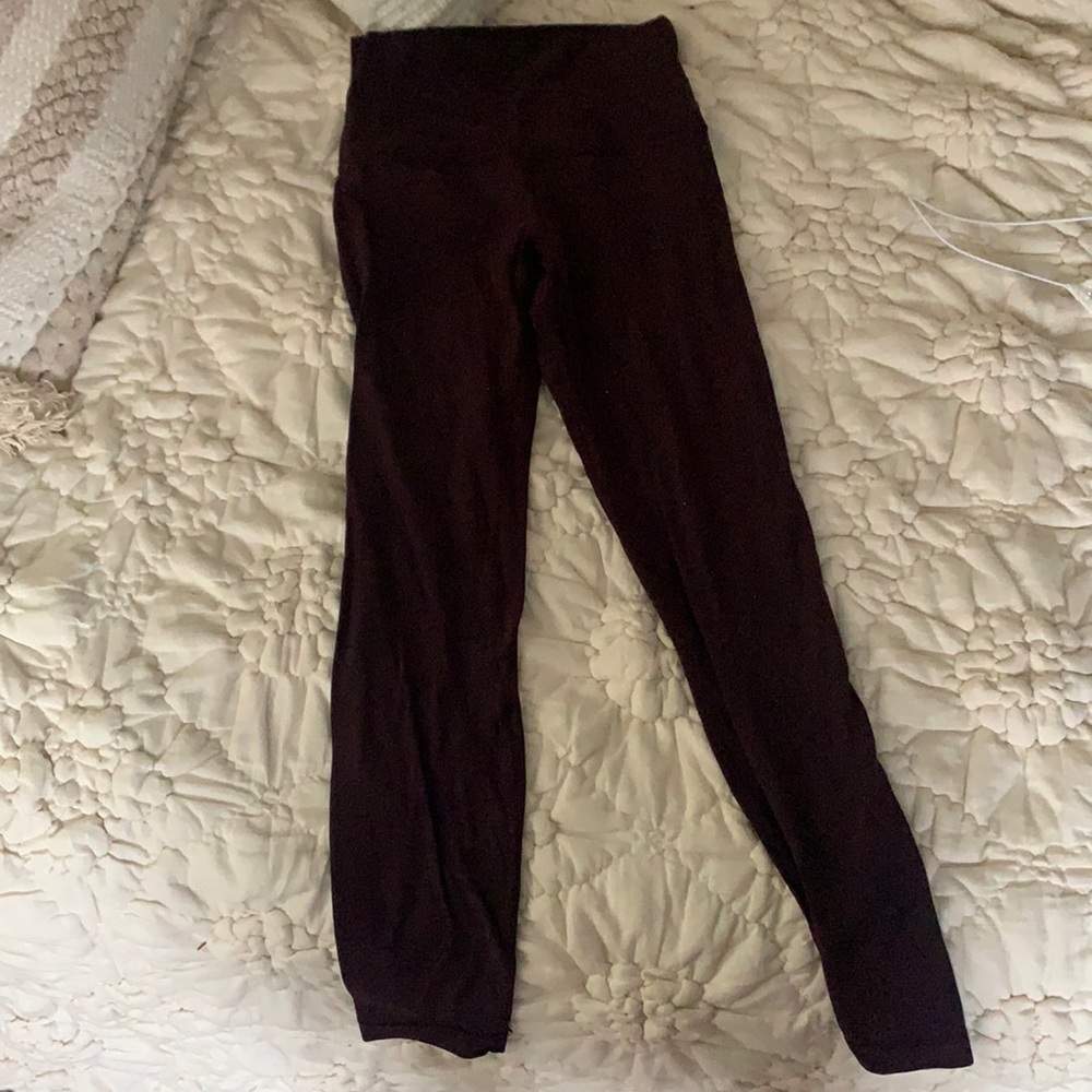 Maroon Lululemon Align Leggings